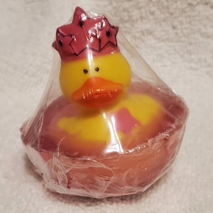 Princess Rose Rubber Ducky Coconut Oil Soap