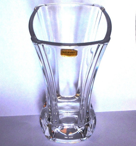 Beautiful Lead Crystal Vase Made in France 1980 New Perfect Etsy