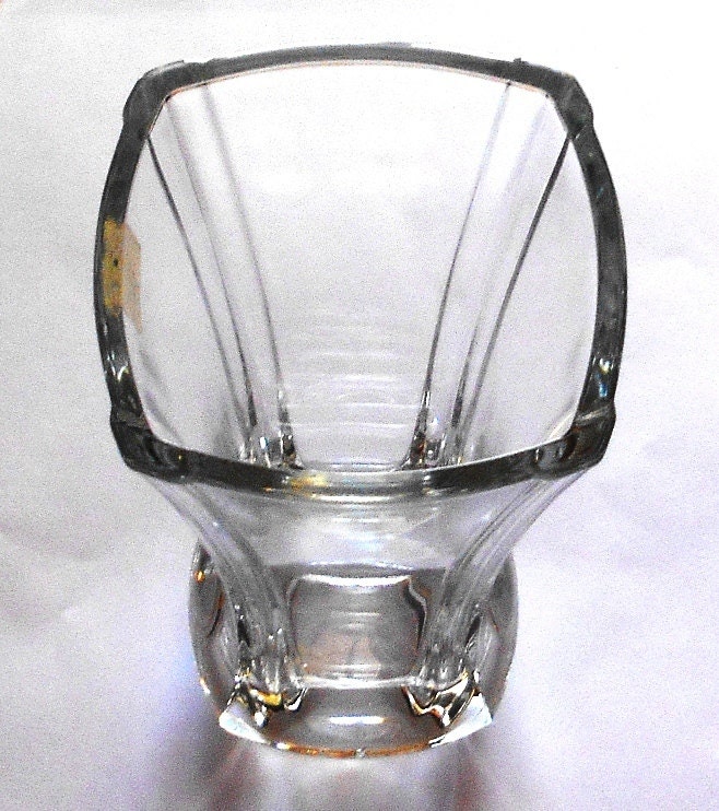Beautiful Lead Crystal Vase Made in France 1980 New Perfect Etsy
