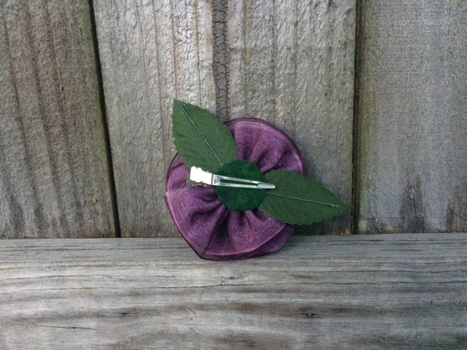 Pink and Purple Hair Clip Purple Hair Flower Purple Hair Etsy