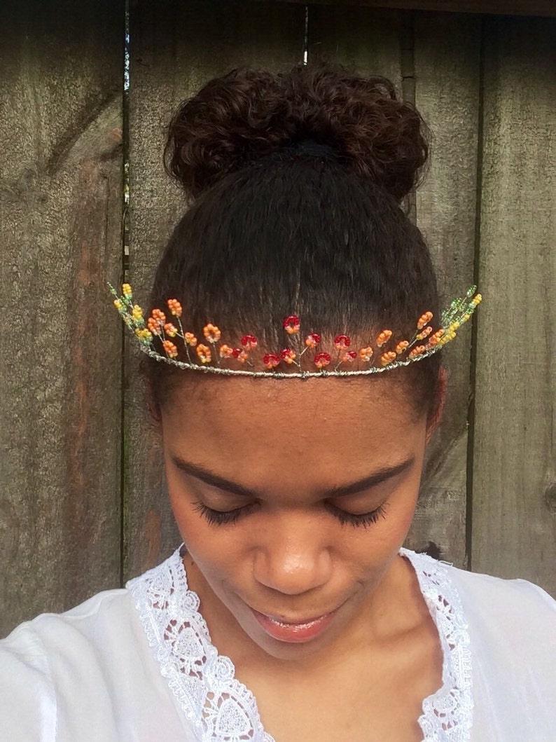 Rainbow Tiara Wire Fairy Crown Rainbow Wedding Crown Bridal Etsy