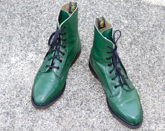 olive green doc martens