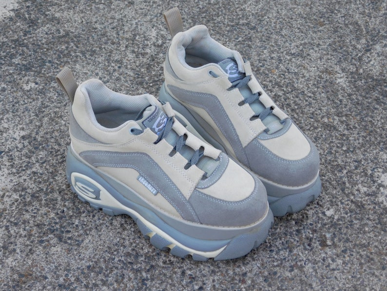 skechers platform tennis shoes