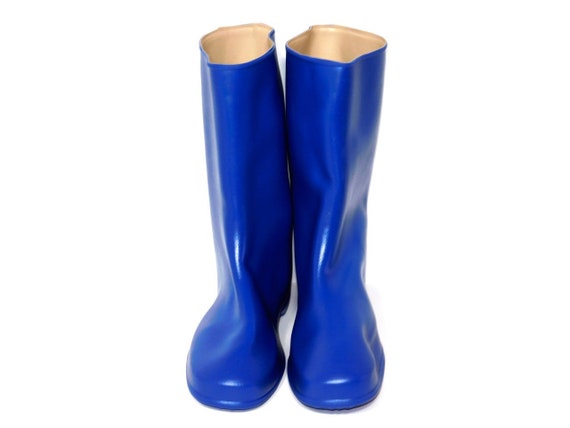 blue rain boots womens
