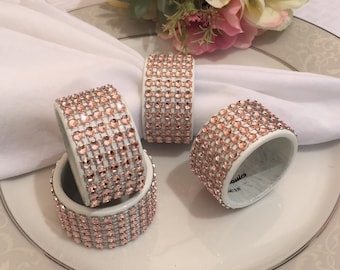 8 Solid Napkin Rings, Gold Napkin Rings, Bling Napkin Rings, Silver Napkin Rings, Silver Wedding Napkin Rings, Red Napkin Rings, 14 colors