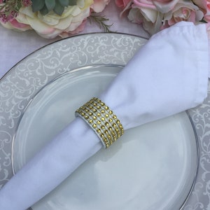 8 Solid Napkin Rings, Gold Napkin Rings, Bling Napkin Rings, Silver Napkin Rings, Silver Wedding Napkin Rings, Red Napkin Rings, 14 colors image 4