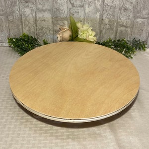 14 35.5cm Unfinished Wood Cake Stand, Paint it yourself to match your event DIY Undecorated Wood Cake Stand, Elegant Turned Legs, Wedding image 3