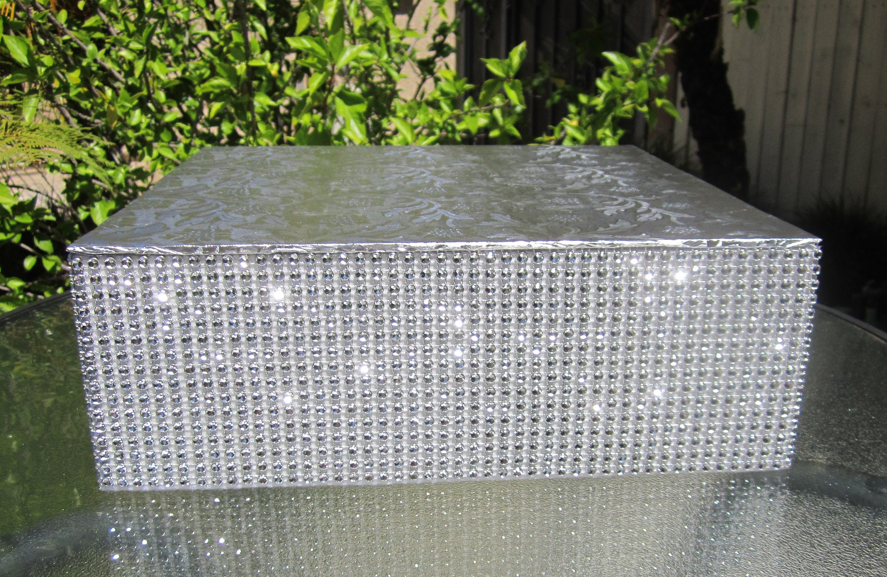 Diy square cheap cake stand