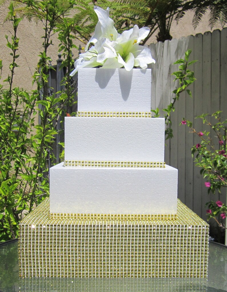 6 Square Wedding Cake Stand Riser Platform Etsy