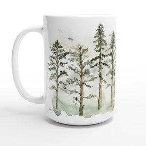Woodland Trees 15oz Ceramic Mug