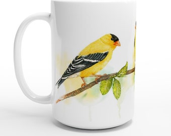 Goldfinch Bird 15oz Ceramic Mug