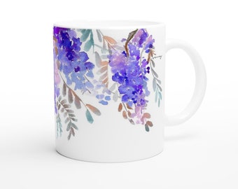 Purple Wisteria 11oz Ceramic Mug
