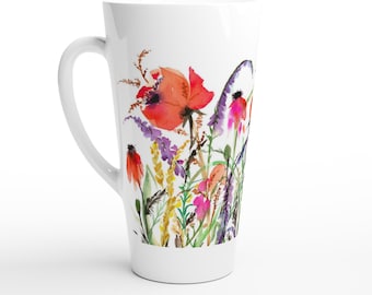 Meadow Flowers 17oz Ceramic Latte Mug