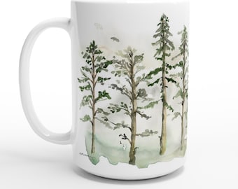 Woodland Trees 15oz Ceramic Mug