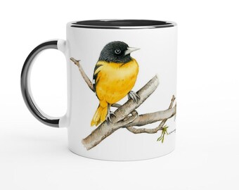 Oriole Bird 11oz Ceramic Mug with Color Inside