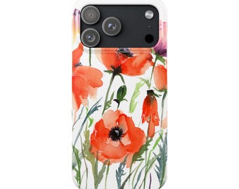 iPhone 17 Slim Case | Poppy Garden