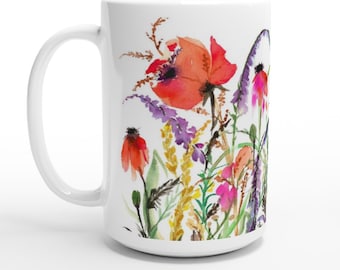 Meadow Flowers 15oz Ceramic Mug