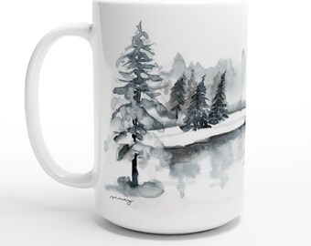 Winter Scene 15oz Ceramic Mug