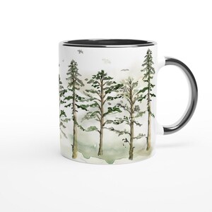 Woodland Trees 11oz Keramisk Mugg med Färg Inuti bild 3