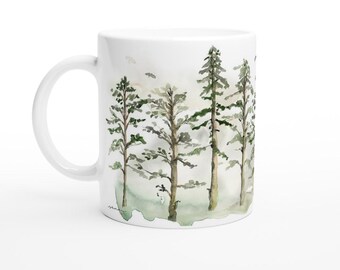 Woodland Trees 11oz Ceramic Mug