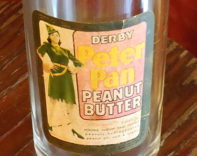 Vintage Derby Peter Pan Peanut Butter Jar