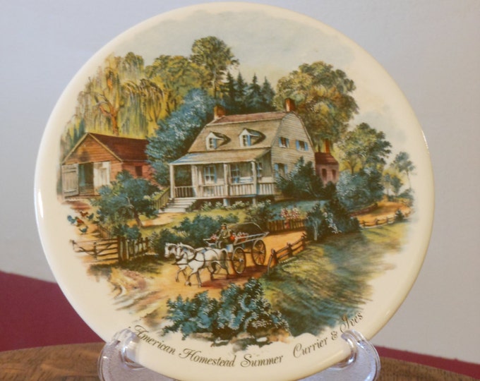 Currier & Ives. American Homestead Summer Trivet