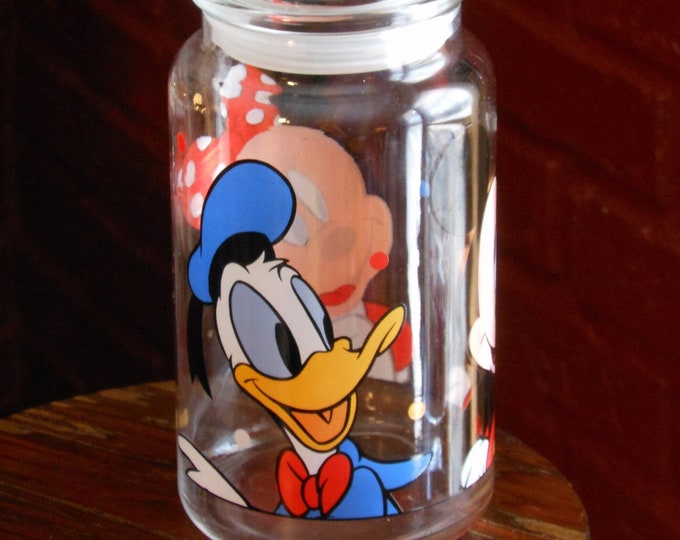 Disney Characters Glass Container with Lid