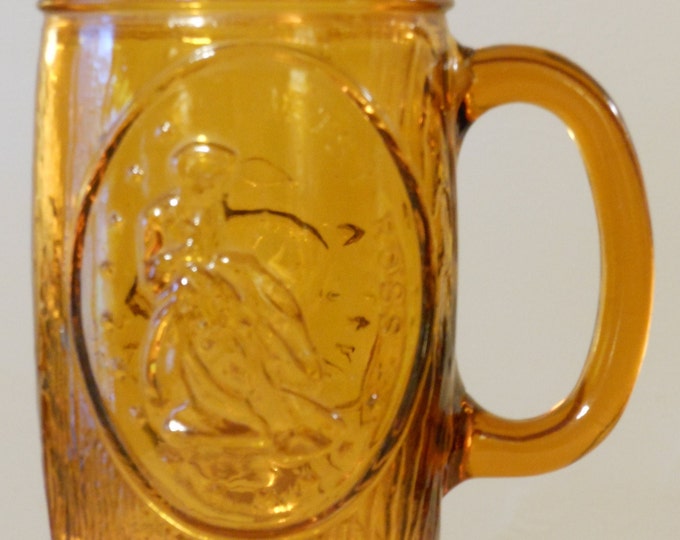 Amber Glass Betsy Ross Mug