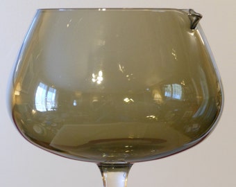 Vintage Brown Glass Cocktail Pitcher