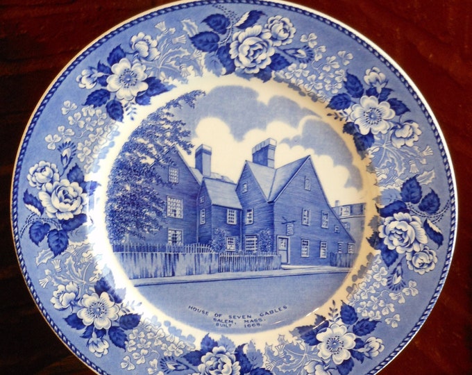 Nathaniel Hawthorne's House of Seven Gables Collector Plate