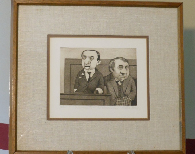 Charles Bragg Signed & Numbered Print of "Witness for the Prosecution"