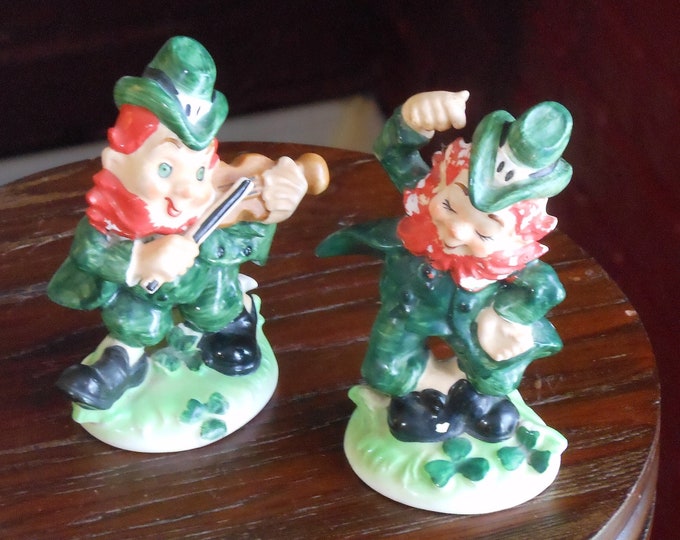 Vintage Lefton Leprechauns