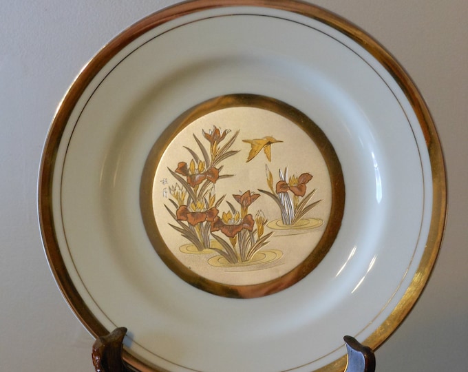 Vintage Japanese Chokin Plate