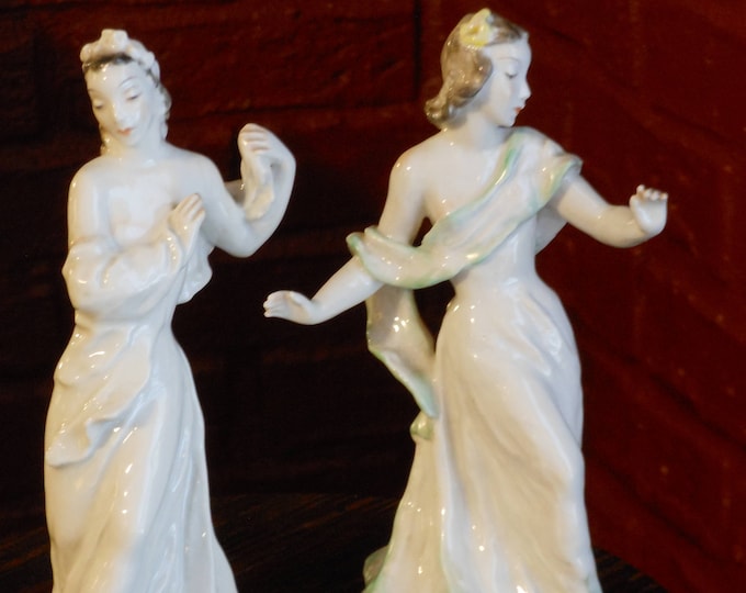 Adagio and Andante. L. Friedrich-Gronau Rosenthal Porcelain Hunstabteilung Selb Figurines. #1932, #1933