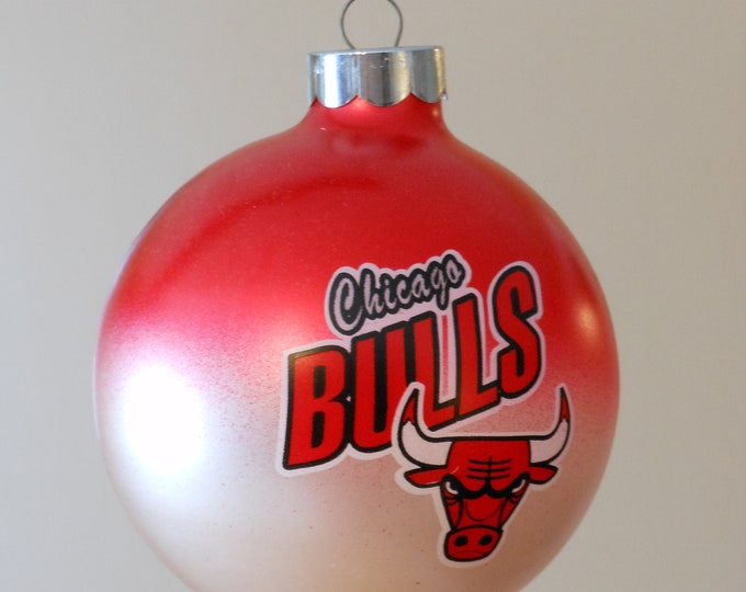 One Dozen Vintage Chicago Bulls Christmas Tree Ornaments