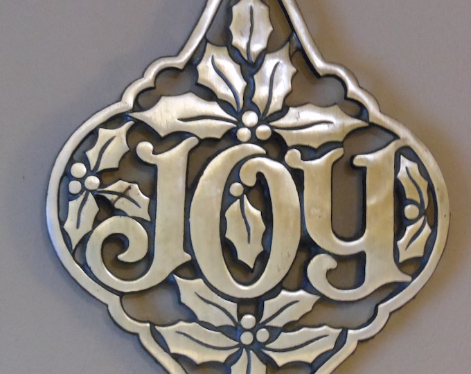 Cast Aluminum and Brass Joy Trivet