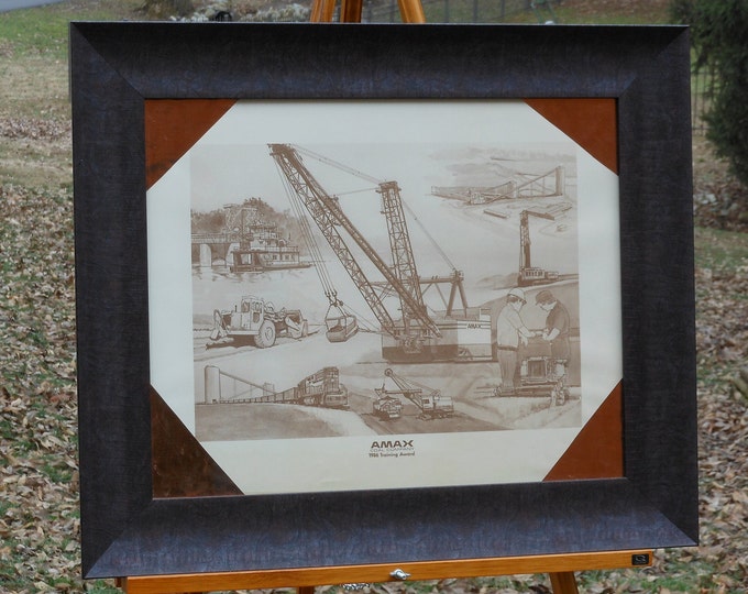 Framed AMAX Coal 1986 Training Award