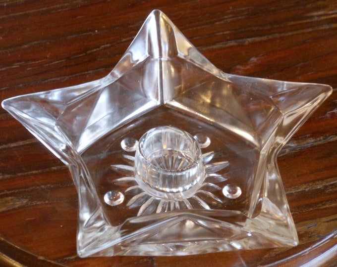 Glass Star Candleholder