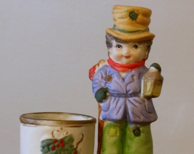 Jasco Christmas Caroler Votive Candle Holder (1978)
