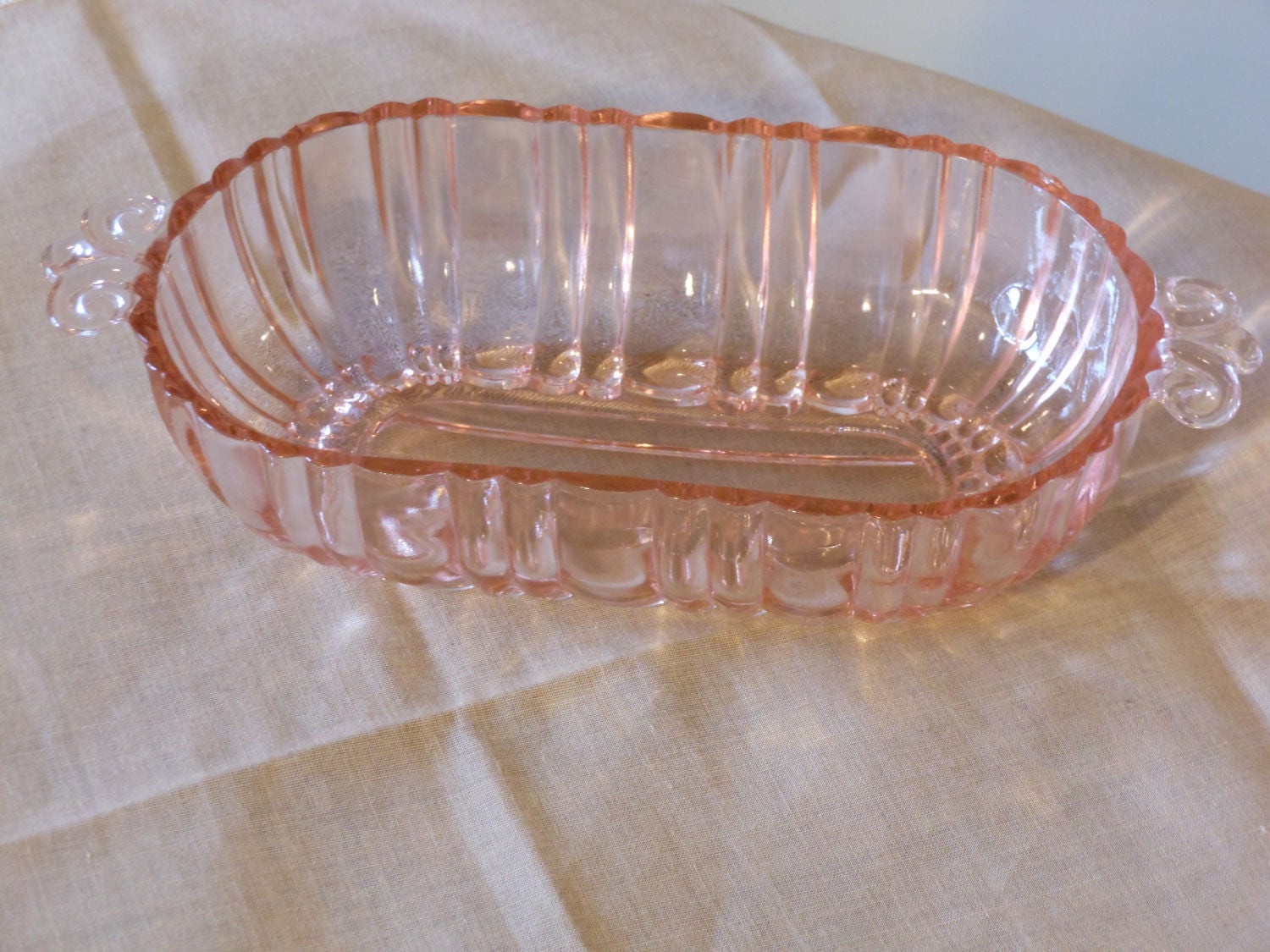 Small Pink Depression Glass Bowl