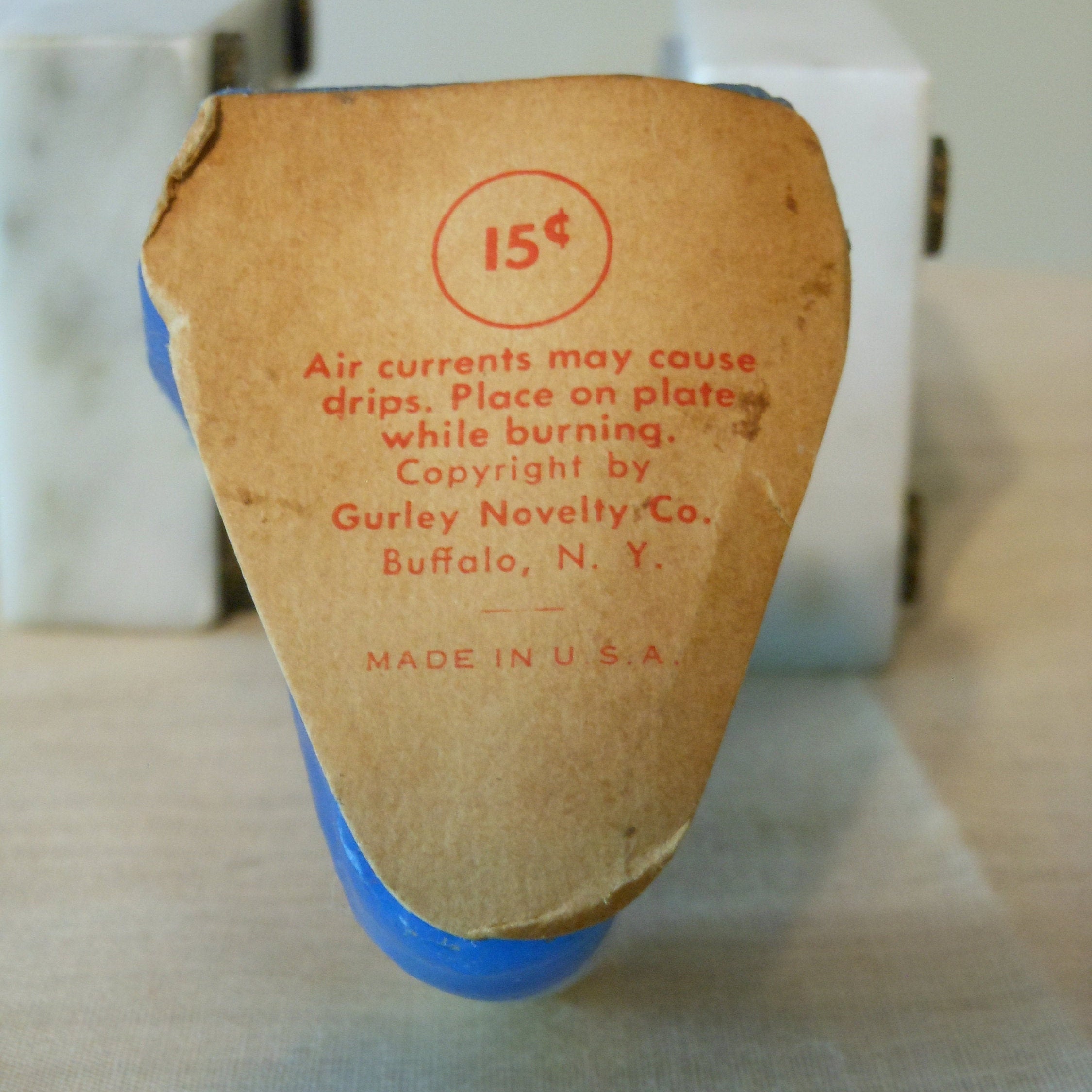 Vintage Gurley Novelty Co. Nativity Candle