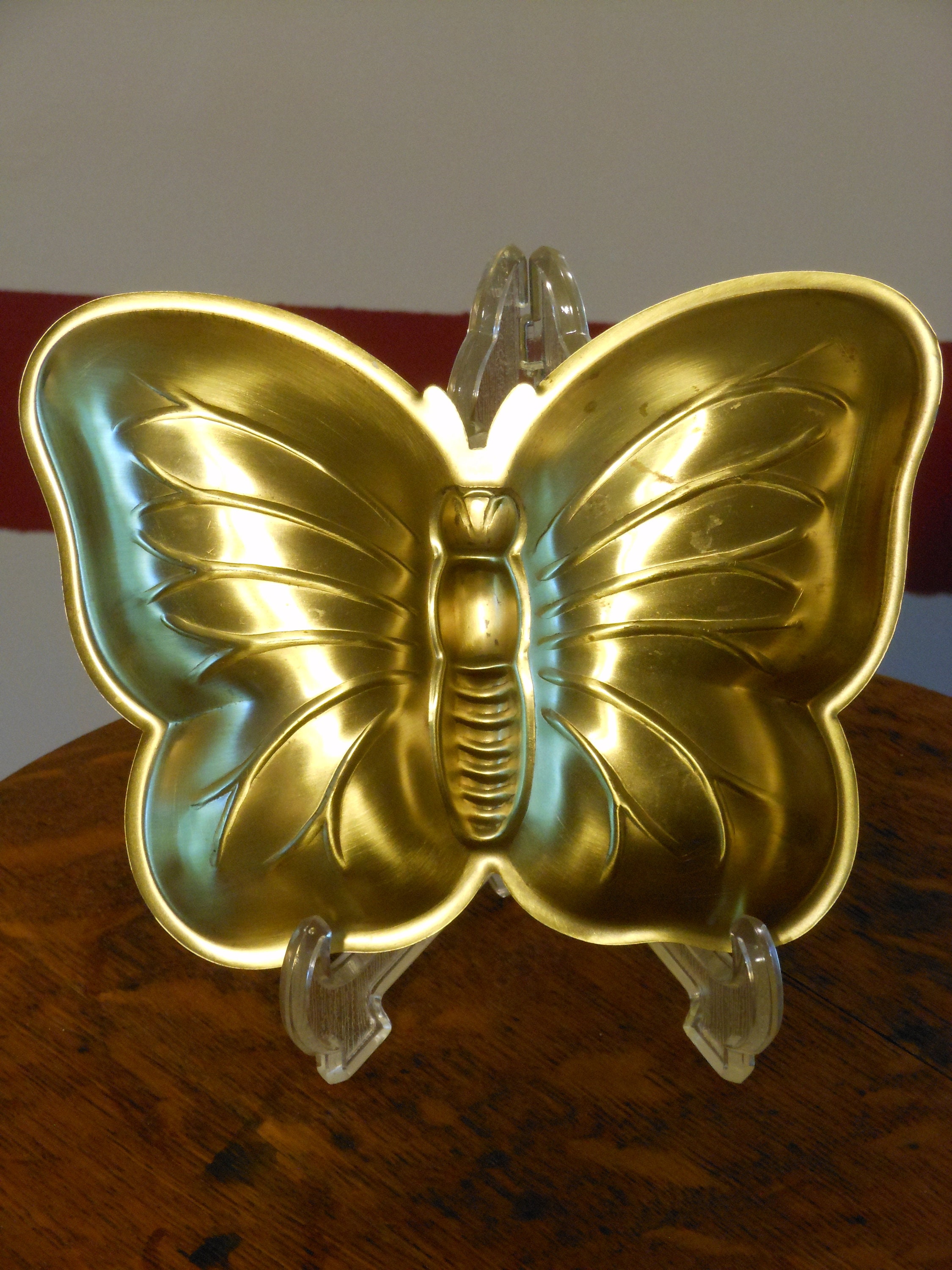Brass Vintage Butterfly Trinket/Candy Dish