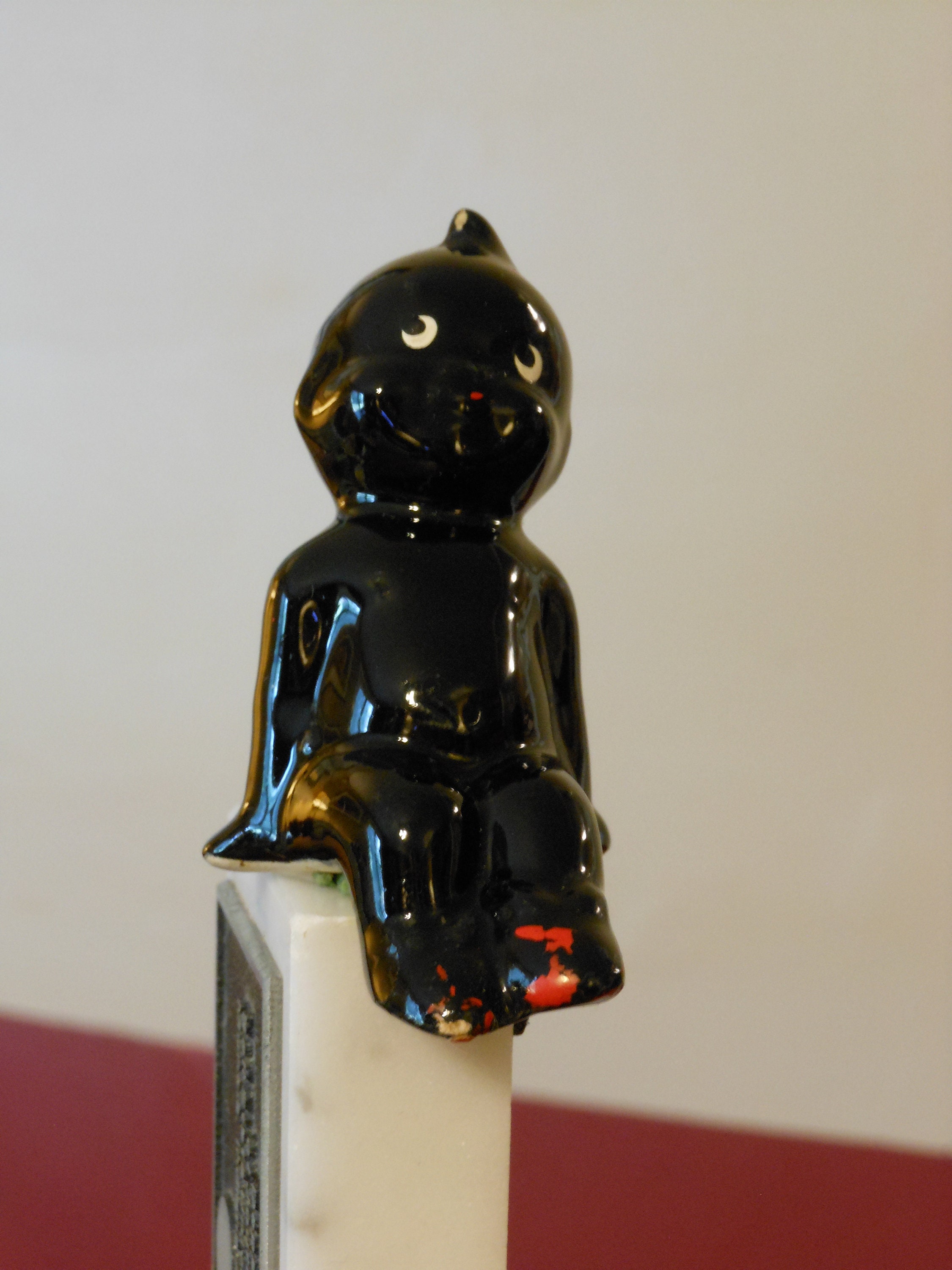Black Ceramic Kewpie Doll