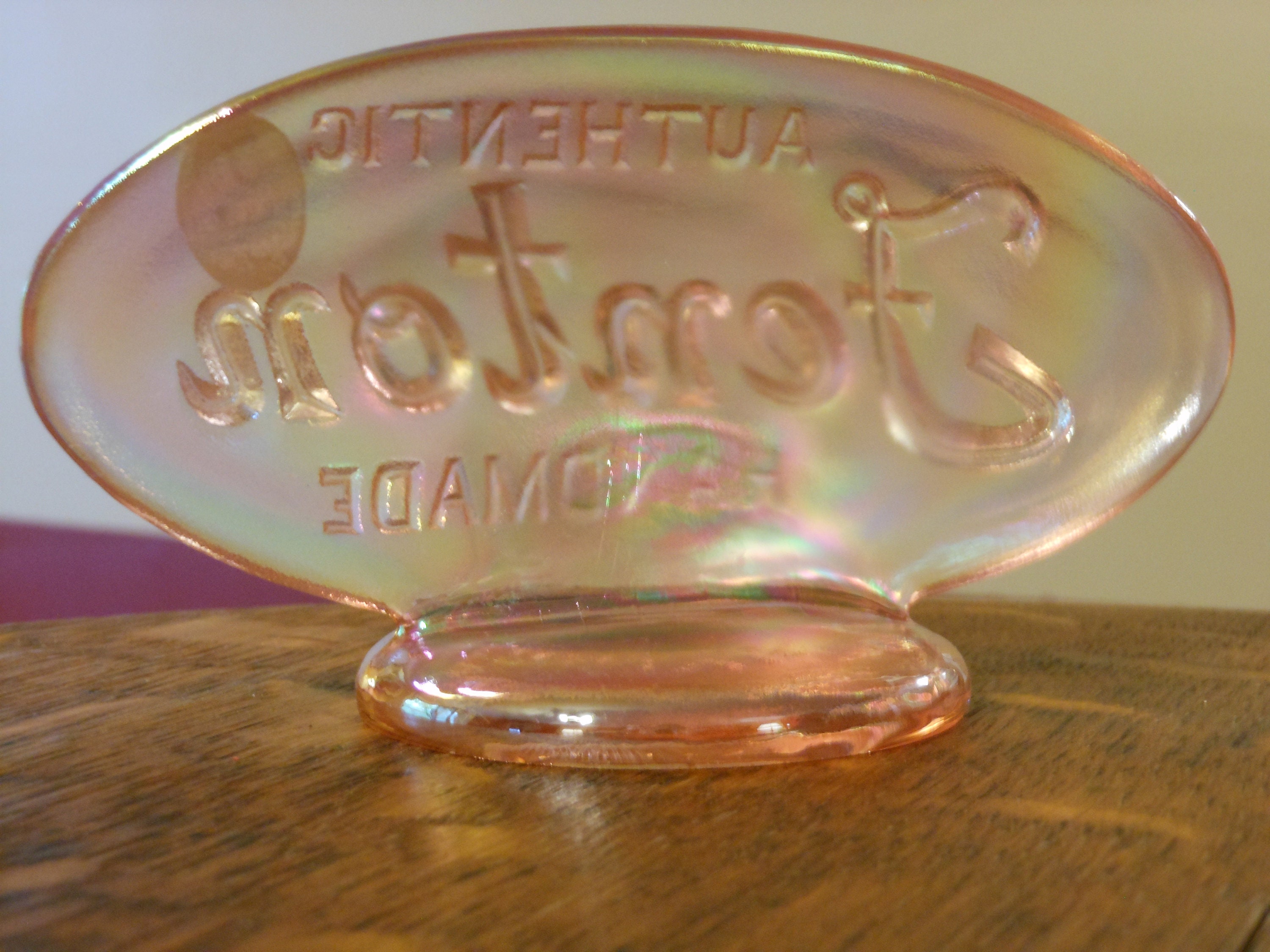Fenton Glass Dealer's Sign