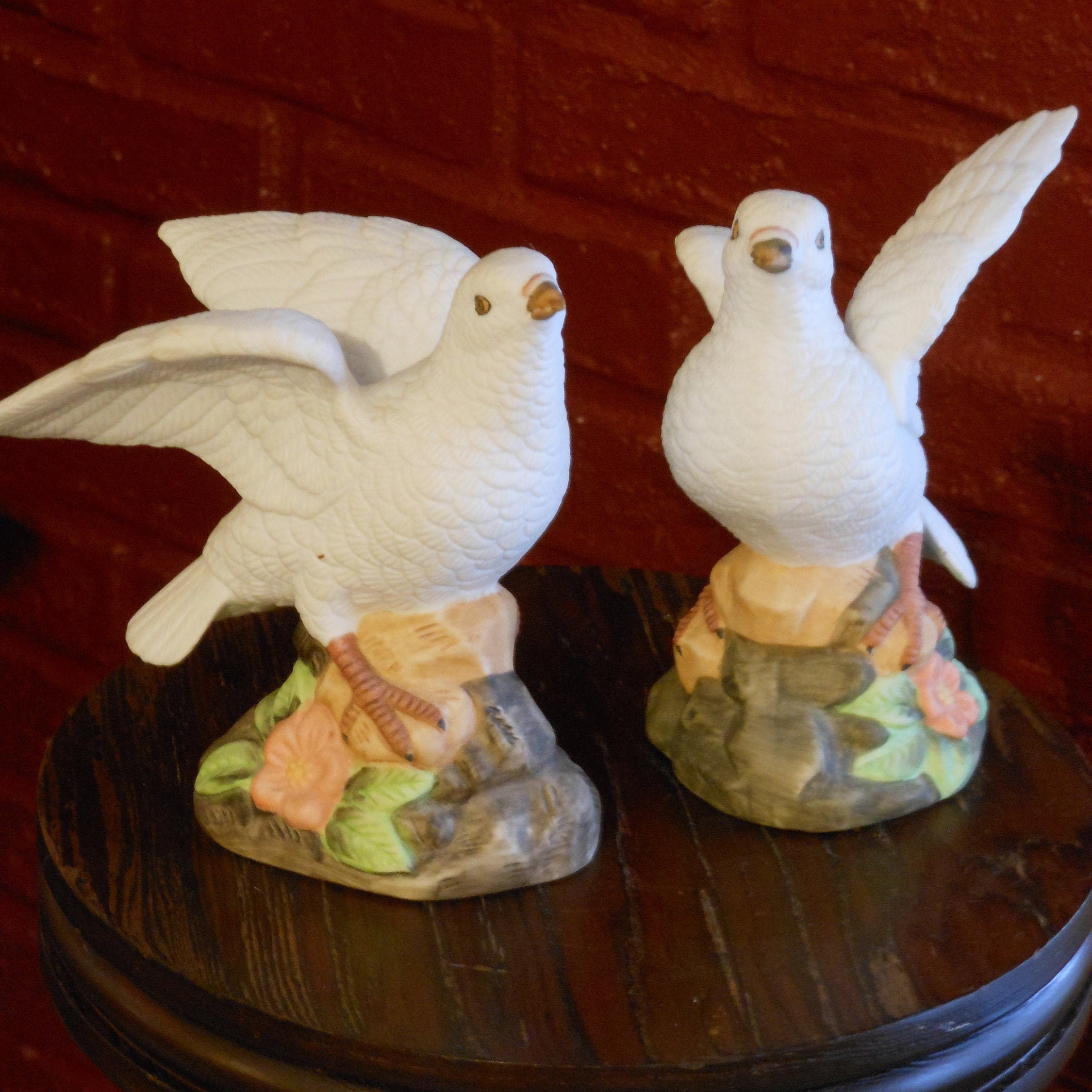 turtle doves figurines