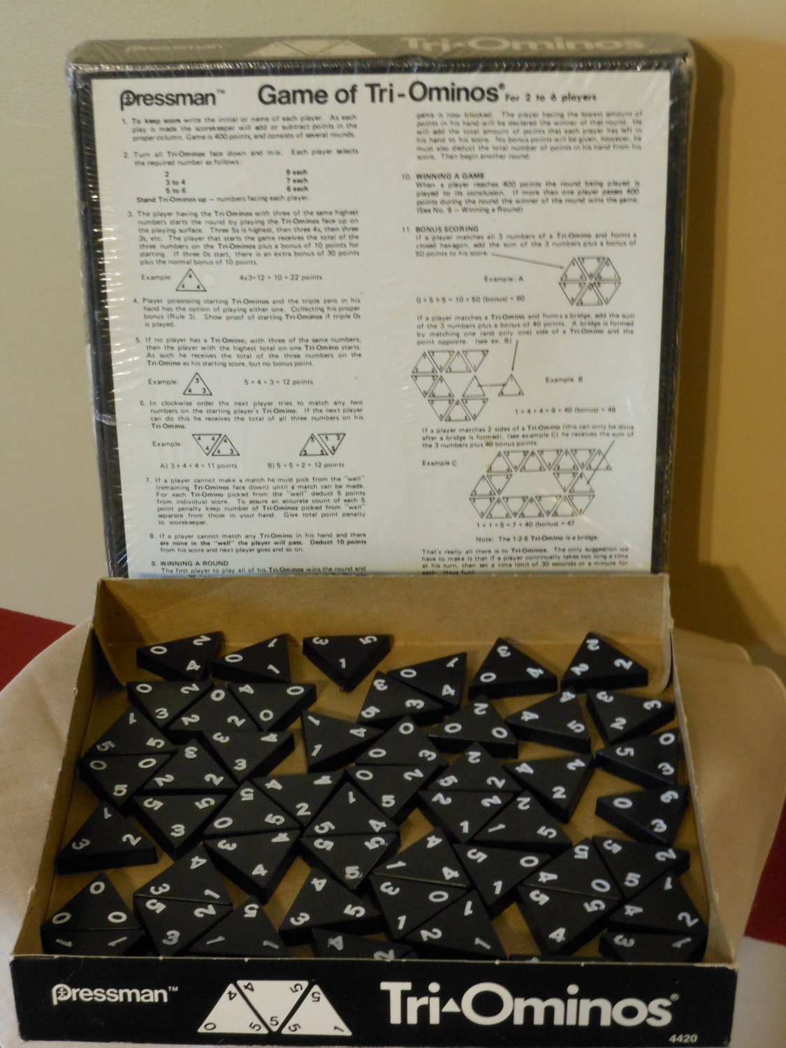 NIB Tri-Ominos Game. Pressman.