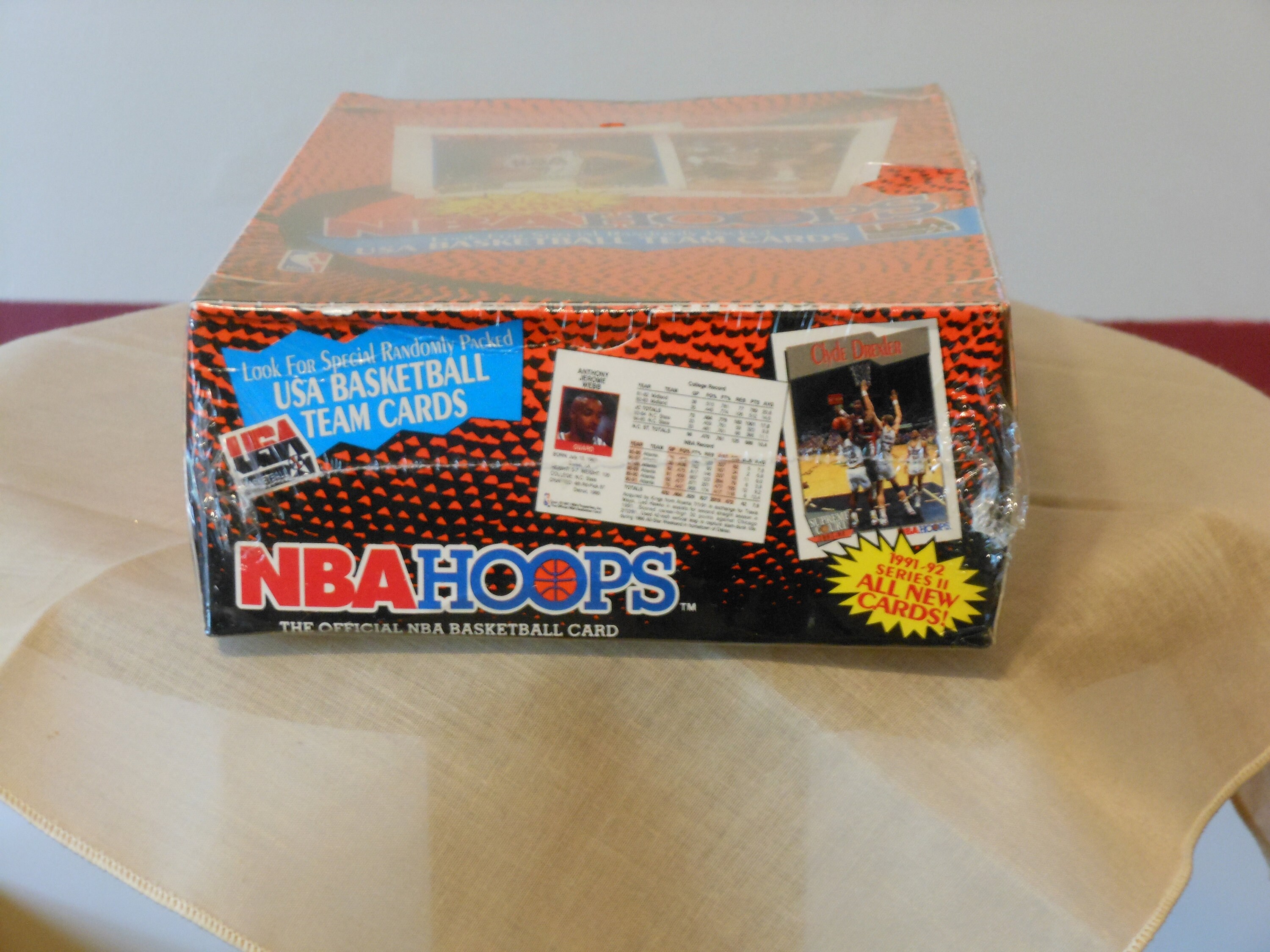 One Box of FactorySealed 199192 Series II NBA Hoops Basketball Cards