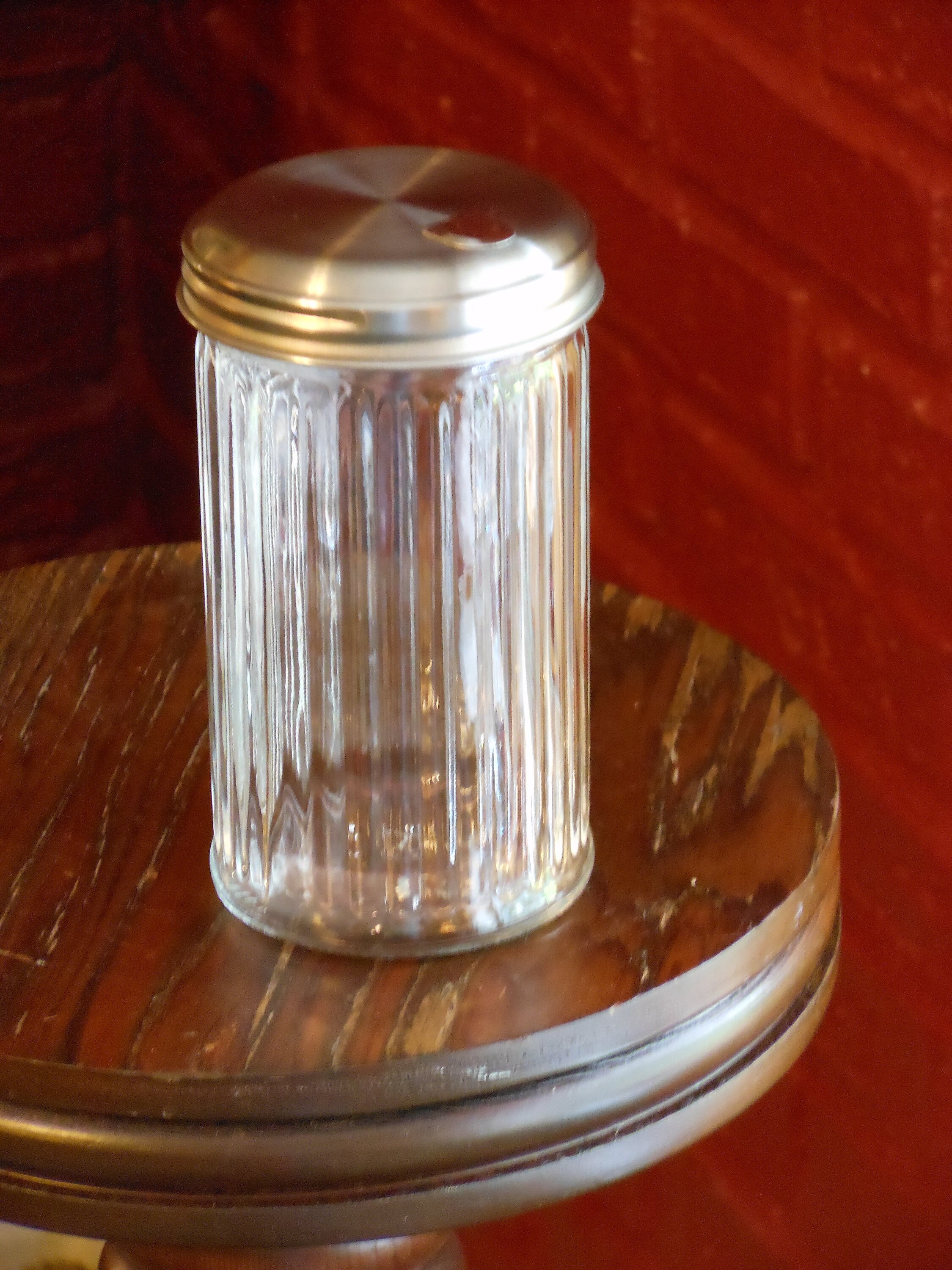 Vintage Anchor Glass Sugar Dispenser