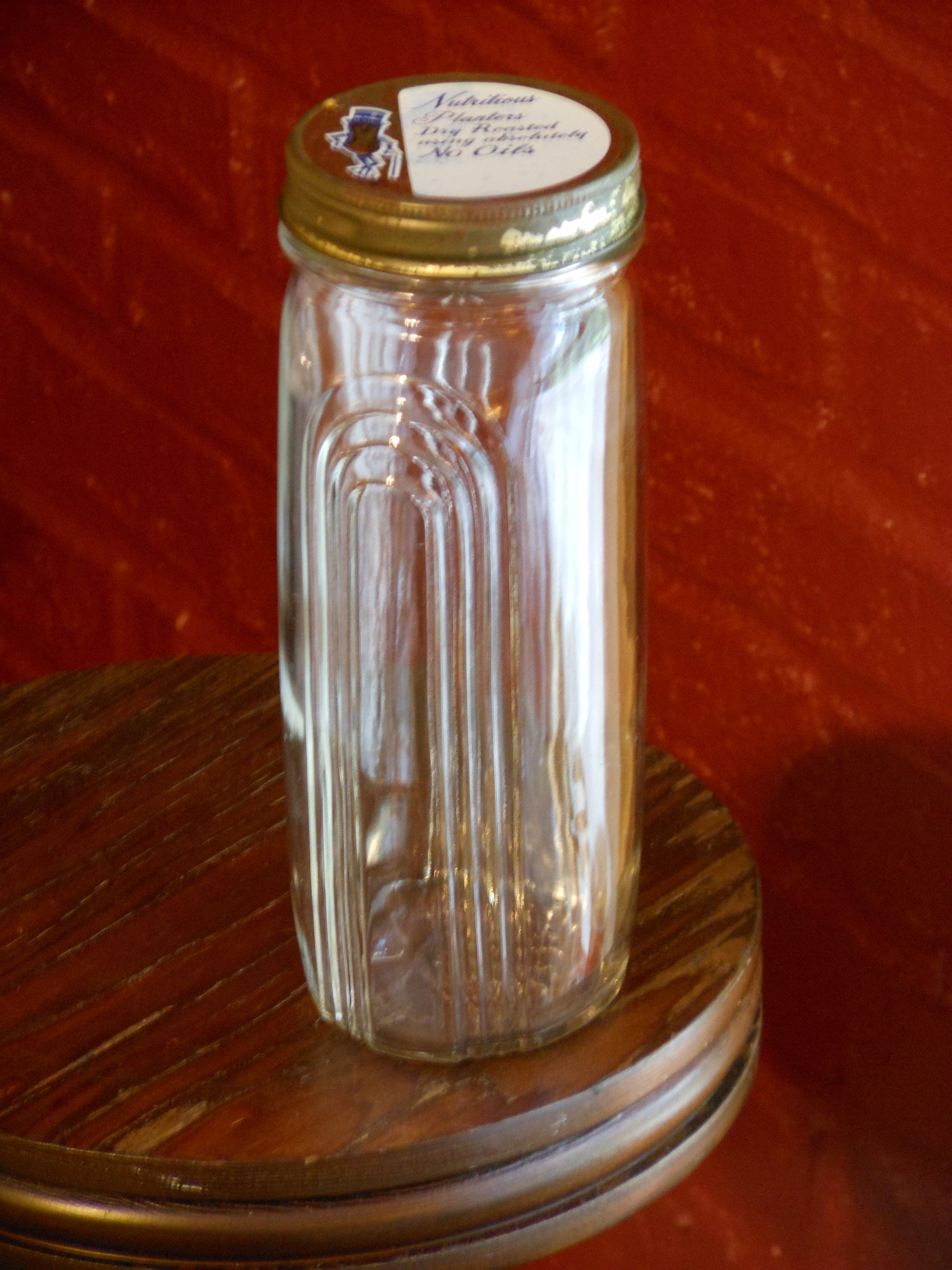 Vintage Hazel Atlas Planter's Peanuts Jar