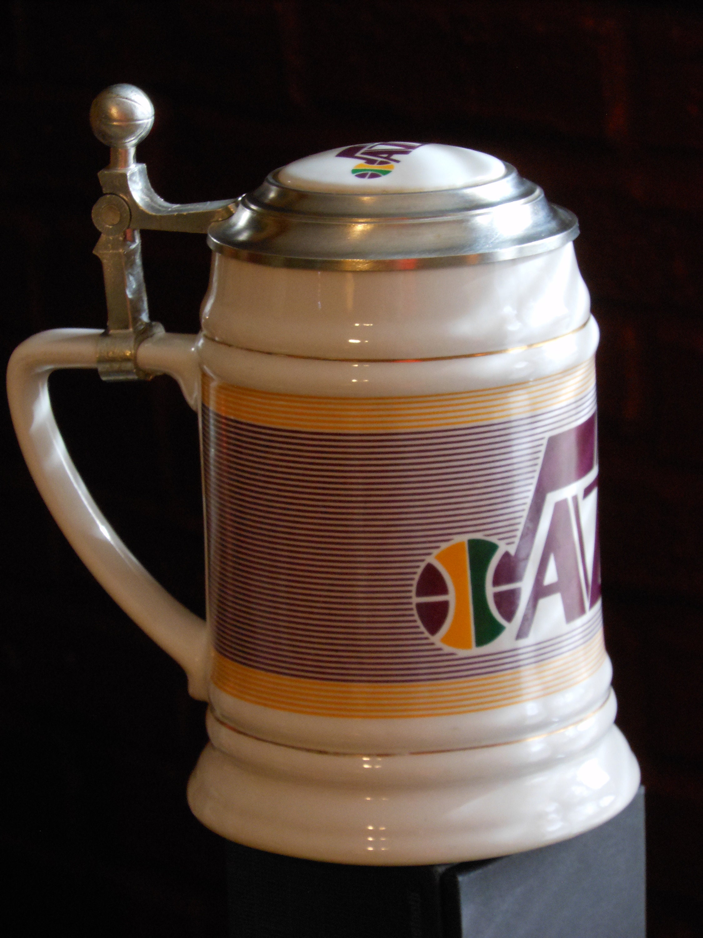 Vintage 1990 Utah Jazz Collector's Stein